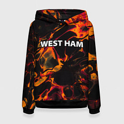 Женская толстовка West Ham red lava