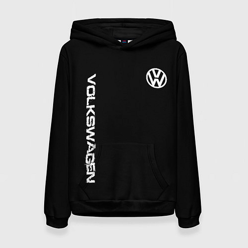 Женская толстовка Volkswagen logo white / 3D-Черный – фото 1