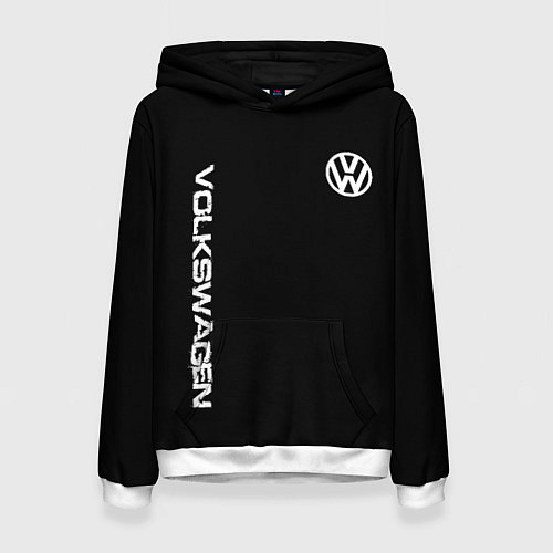 Женская толстовка Volkswagen logo white / 3D-Белый – фото 1