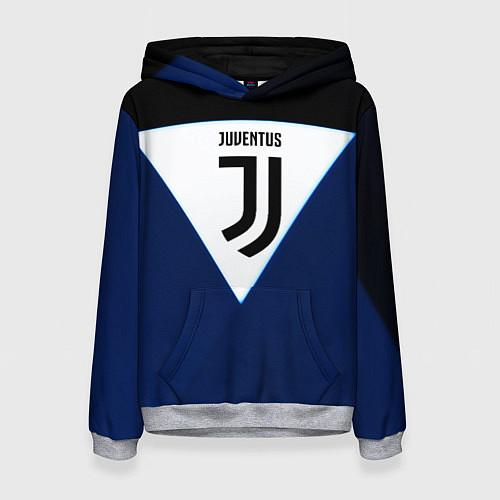 Женская толстовка Juventus sport geometry color / 3D-Меланж – фото 1