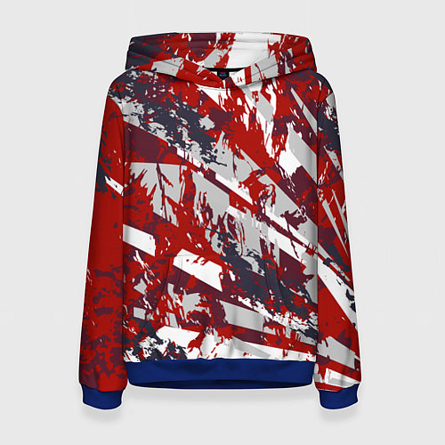 Женская толстовка Яркий абстрактный узор для спорта / 3D-Синий – фото 1