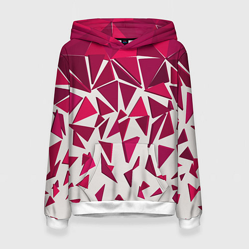 Женская толстовка Яркий абстрактный узор для спорта / 3D-Белый – фото 1