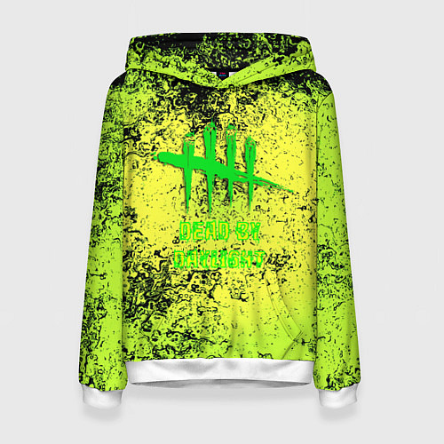 Женская толстовка Dead by daylight краски кислотные / 3D-Белый – фото 1