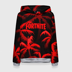 Женская толстовка Fortnite tropic red