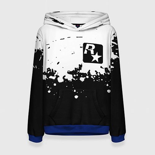 Женская толстовка Рокстар краски / 3D-Синий – фото 1