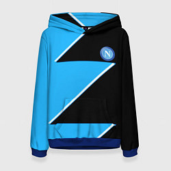 Толстовка-худи женская Napoli fc geometry blue, цвет: 3D-синий