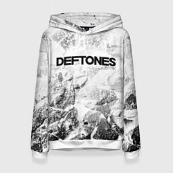 Толстовка-худи женская Deftones white graphite, цвет: 3D-белый