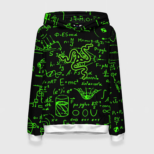 Женская толстовка Razer patten symbol / 3D-Белый – фото 1