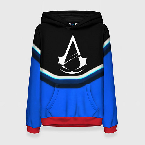 Женская толстовка Assassins Creed logo abstergo / 3D-Красный – фото 1