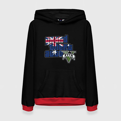 Женская толстовка GTA 5 London / 3D-Красный – фото 1