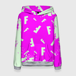 Женская толстовка Fortnite pattern pink