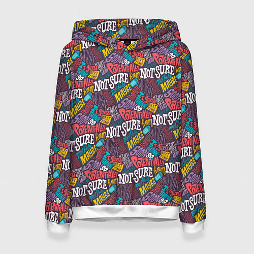 Женская толстовка Сомнения / 3D-Белый – фото 1