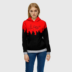 Толстовка-худи женская Lil Peep band, цвет: 3D-меланж — фото 2