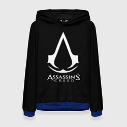 Толстовка-худи женская Assassins Creed logo game, цвет: 3D-синий