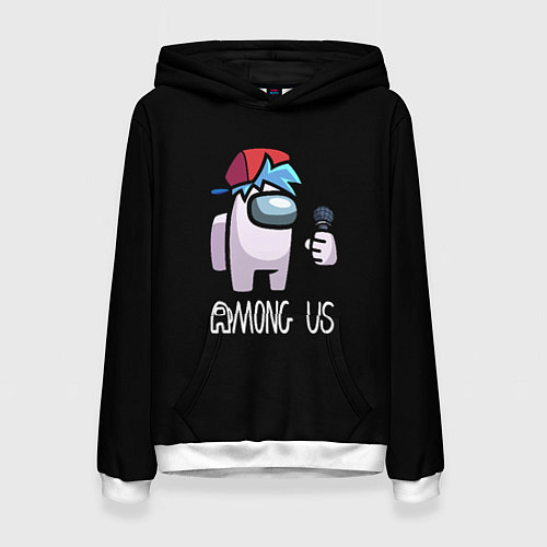 Женская толстовка Among us with microphone / 3D-Белый – фото 1