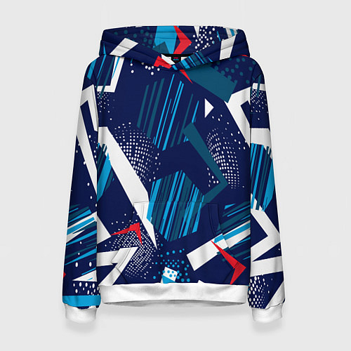 Женская толстовка Абстрактный фон с пятнистым узором / 3D-Белый – фото 1