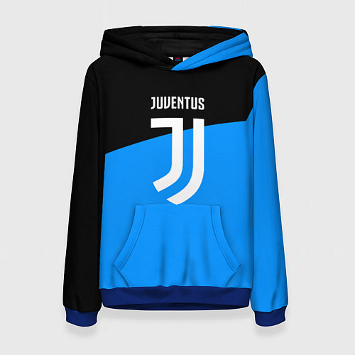 Женская толстовка Ювентус спорт геометрия / 3D-Синий – фото 1