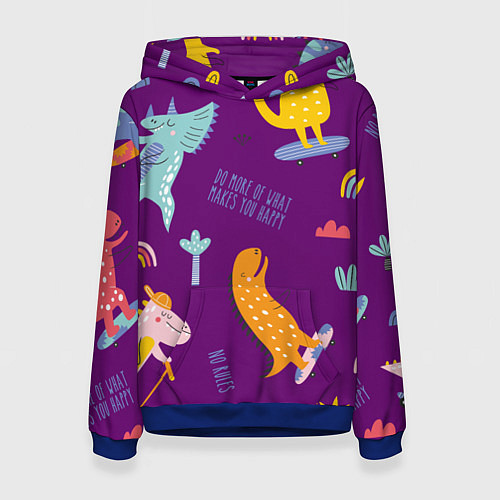 Женская толстовка No rules / 3D-Синий – фото 1