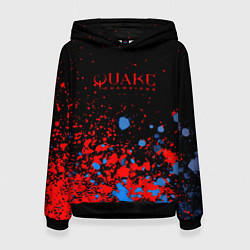 Толстовка-худи женская Квейк чемпион, цвет: 3D-черный