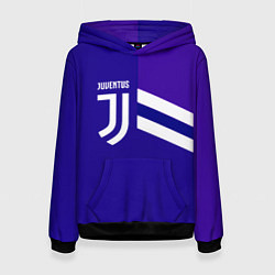 Толстовка-худи женская Juventus sport geometry line, цвет: 3D-черный