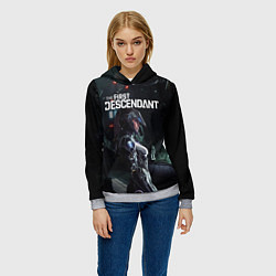Толстовка-худи женская Game - The First Descendant, цвет: 3D-меланж — фото 2