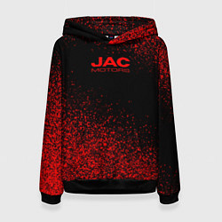 Женская толстовка Jac motors чёрно-красный
