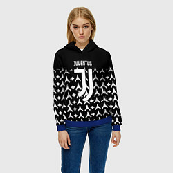 Толстовка-худи женская Juventus sport club, цвет: 3D-синий — фото 2
