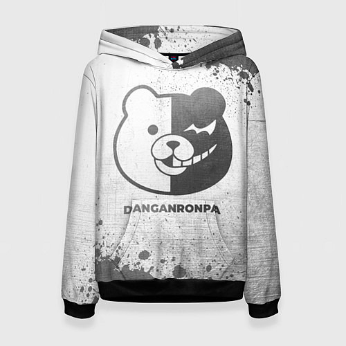 Женская толстовка Danganronpa - white gradient / 3D-Черный – фото 1