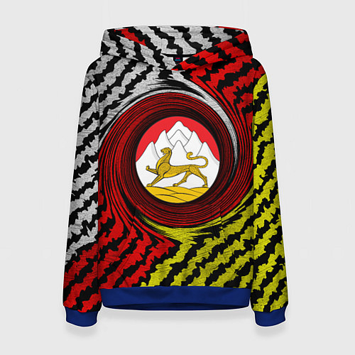 Женская толстовка Осетия полоски / 3D-Синий – фото 1