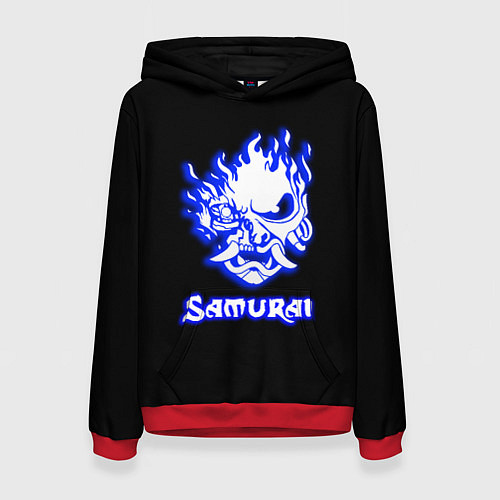 Женская толстовка Samurai logo ghost / 3D-Красный – фото 1