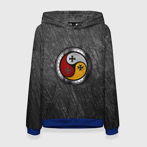 Женская толстовка Три слезы бога на камне / 3D-Синий – фото 1