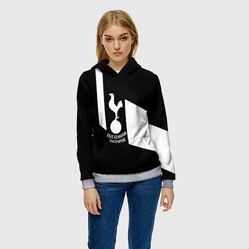 Женская толстовка Тоттенхэм геометрия / 3D-Меланж – фото 3
