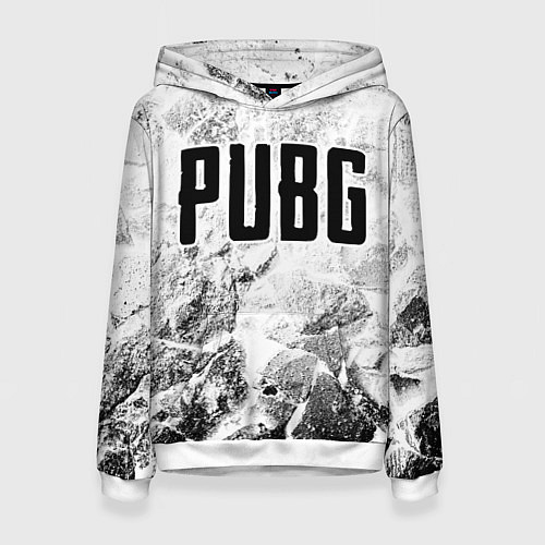 Женская толстовка PUBG white graphite / 3D-Белый – фото 1