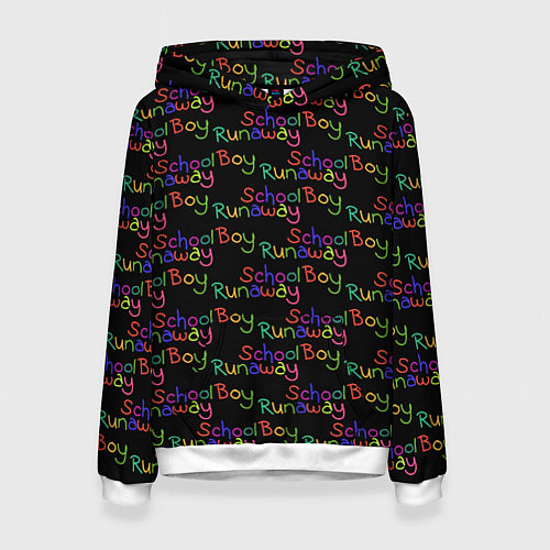 Женская толстовка Logo - Schoolboy Runaway pattern / 3D-Белый – фото 1