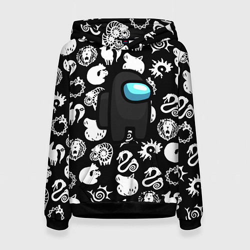 Женская толстовка Among us anime / 3D-Черный – фото 1