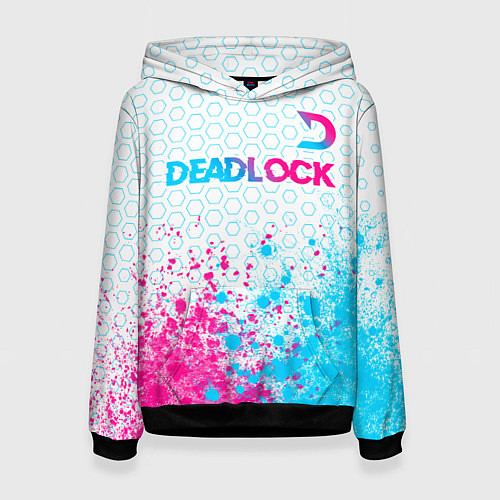 Женская толстовка Deadlock neon gradient style посередине / 3D-Черный – фото 1