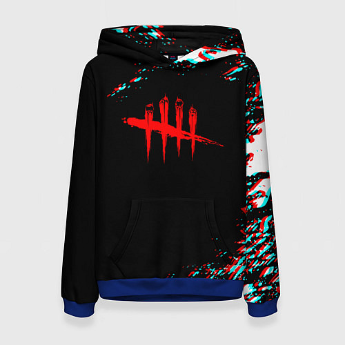 Женская толстовка Dead by daylight глитч / 3D-Синий – фото 1