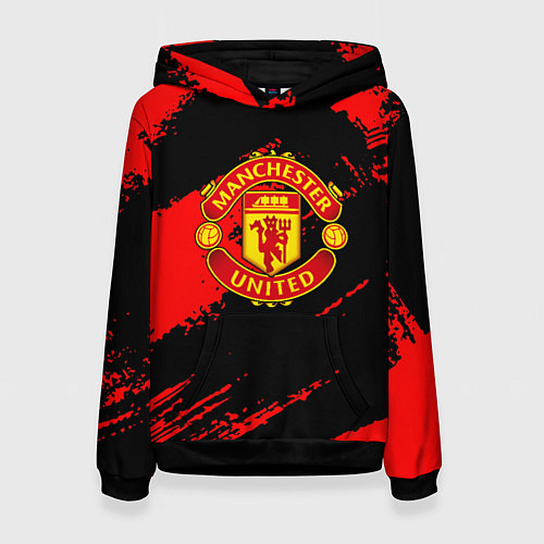 Женская толстовка Манчестер Юнайтед фк / 3D-Черный – фото 1