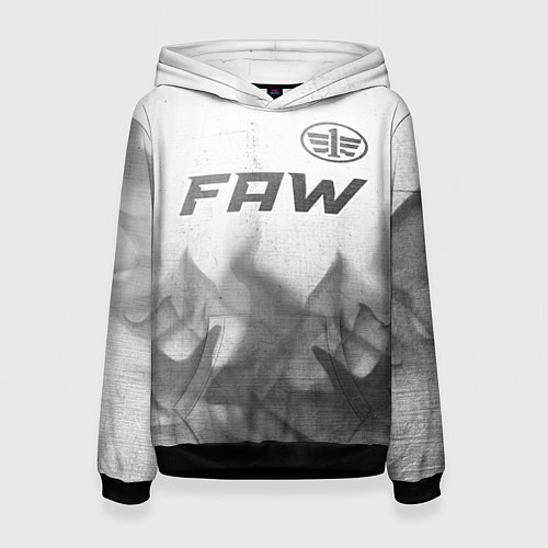 Женская толстовка FAW - white gradient посередине / 3D-Черный – фото 1