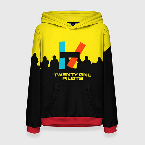 Женская толстовка Twenty one pilots rock steel / 3D-Красный – фото 1