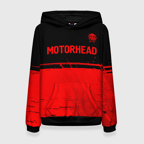 Женская толстовка Motorhead - red gradient посередине / 3D-Черный – фото 1