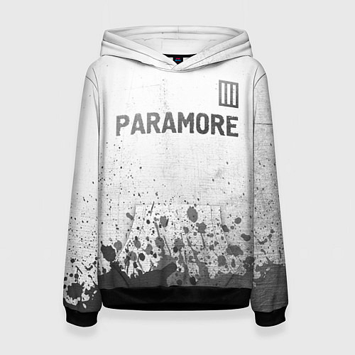 Женская толстовка Paramore - white gradient посередине / 3D-Черный – фото 1