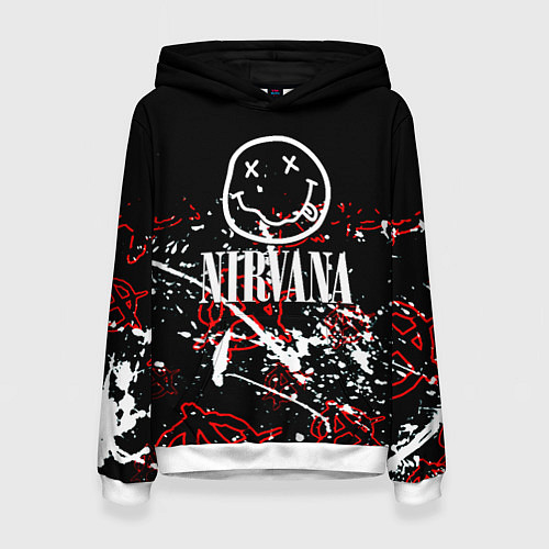 Женская толстовка Nirvana анархия / 3D-Белый – фото 1
