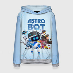 Толстовка-худи женская Astro Bot - Game, цвет: 3D-меланж