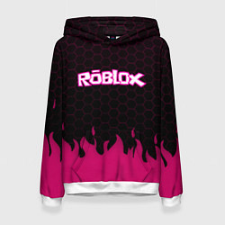 Женская толстовка Roblox fire pink