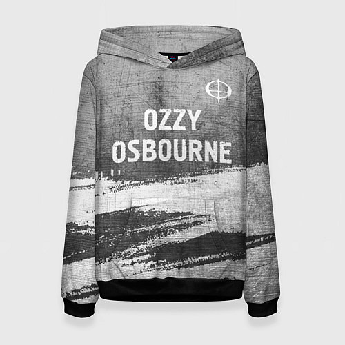 Женская толстовка Ozzy Osbourne - grey gradient посередине / 3D-Черный – фото 1