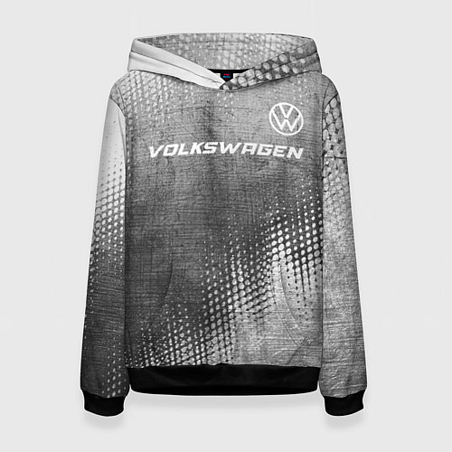 Женская толстовка Volkswagen - grey gradient посередине / 3D-Черный – фото 1