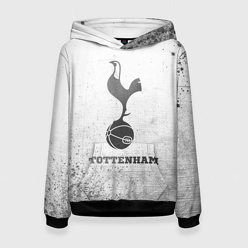 Женская толстовка Tottenham - white gradient / 3D-Черный – фото 1