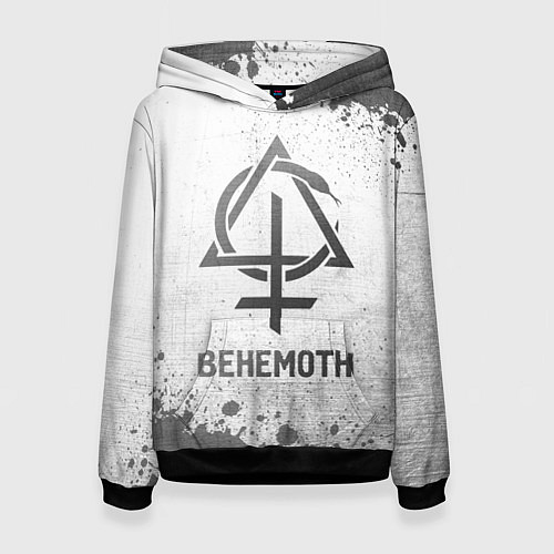 Женская толстовка Behemoth - white gradient / 3D-Черный – фото 1