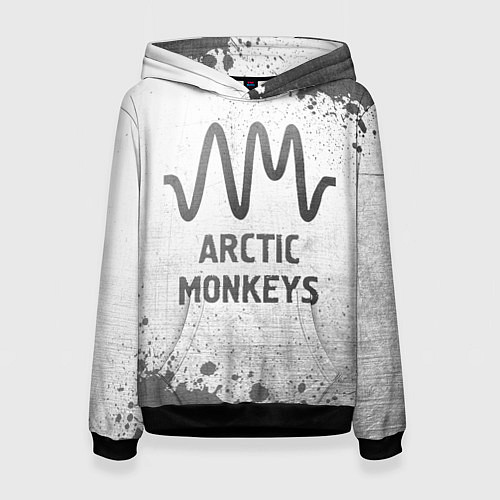 Женская толстовка Arctic Monkeys - white gradient / 3D-Черный – фото 1